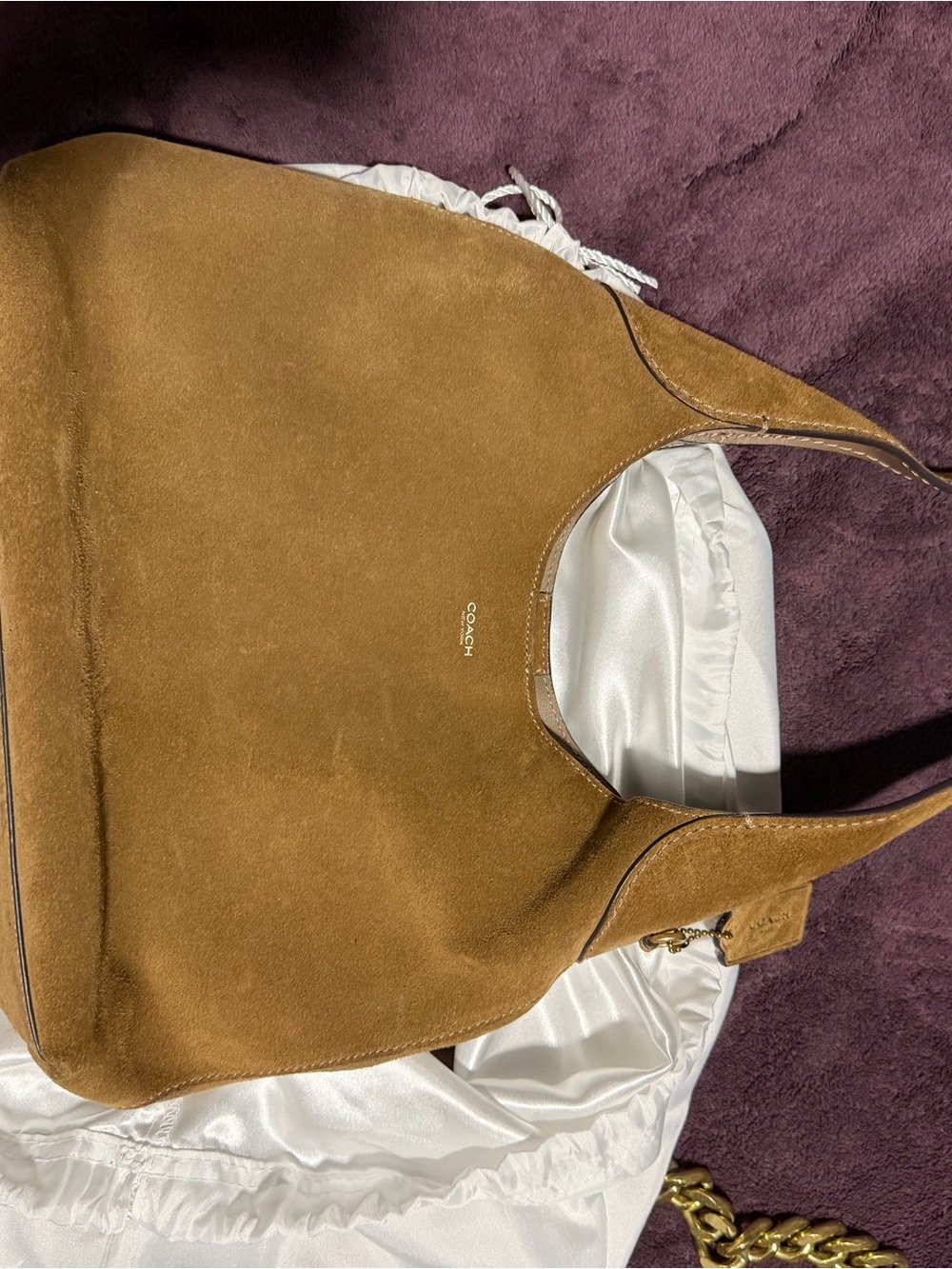 COACH Suede brooklyn bag 28 - Picture 2 of 6